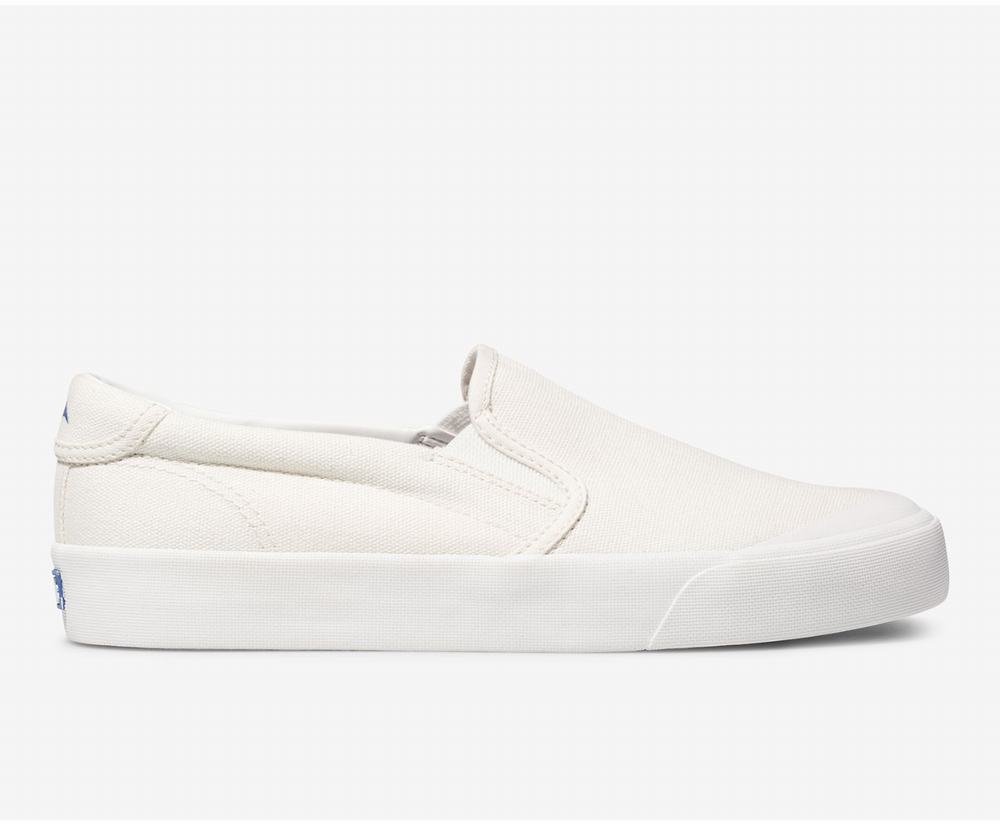 Women's Keds Crew Kick 75 Slip Ons White 4709385VS - South Africa